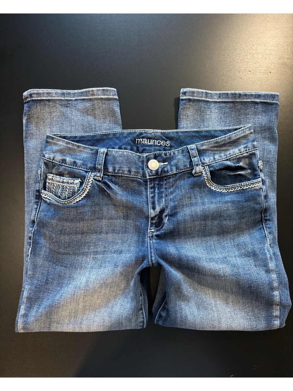 2000s y2k Maurices denim low rise capri